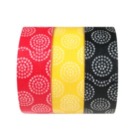 Wrapables Blooming Dots Japanese Washi Masking Tape (Set of 3), 10M L x 15mm W