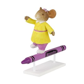 Enesco Tails with Heart Crayola Balancing Skills Figurine, 2.83 Inch, Multicolor