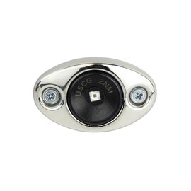 Manufacturers' Select ITC Modular Marine LED Boat Navigation Lights w/Stainless Steel Bezel (Green - Starboard Side)