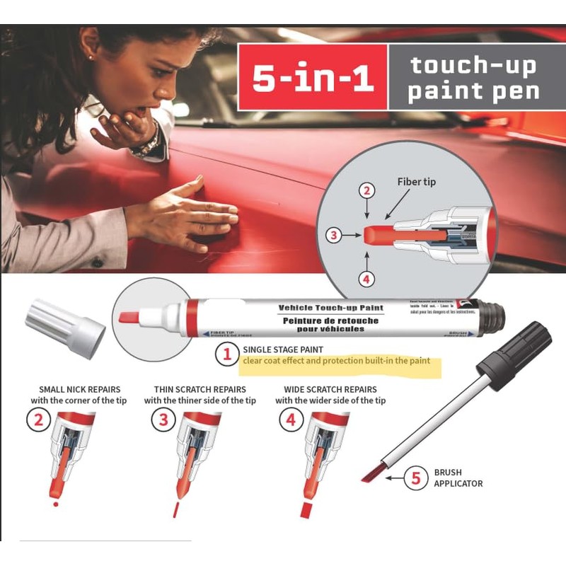 Touch Up Paint (PW7) Bright White C/C 68626445AA