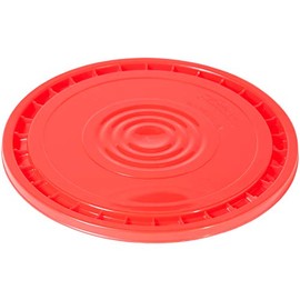 Meranti Reusable Easy Peel 3.5, 5, 6, and 7 Gallon Bucket Lid | Food Grade | Red