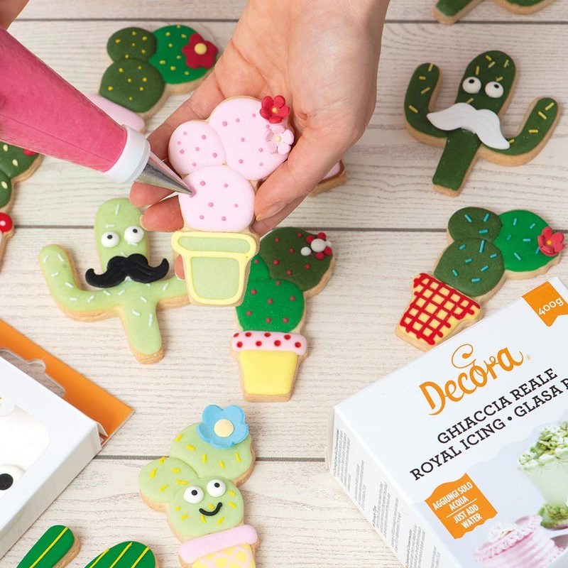 Decora 0255072 Plastic Cookie Cutter Cactus 2-Piece 9 x H