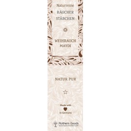 100% Pure Natural Incense Sticks - Maydi Incense - Pure Natural - 10 Sticks - Made in Germany