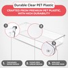 Amtido 4 Pack Drawer Organisers - Sturdy Clear Plastic -