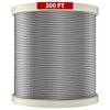 LuckIn 1/8" Stainless Steel Cable 300FT, T316 Aircraft Cable for