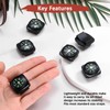 TIXIPEM 20mm Slip-On Wrist Compass [15PCS] - Hard Shell Liquid