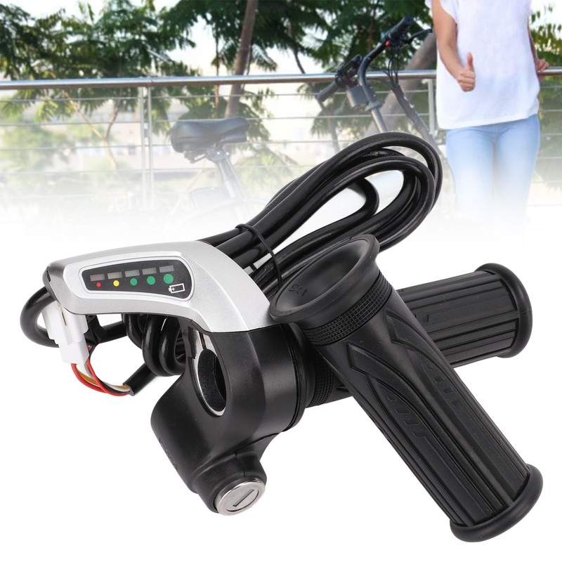1 Pair Electric Bike Throttle Grip Universal Electric Scooter Wire