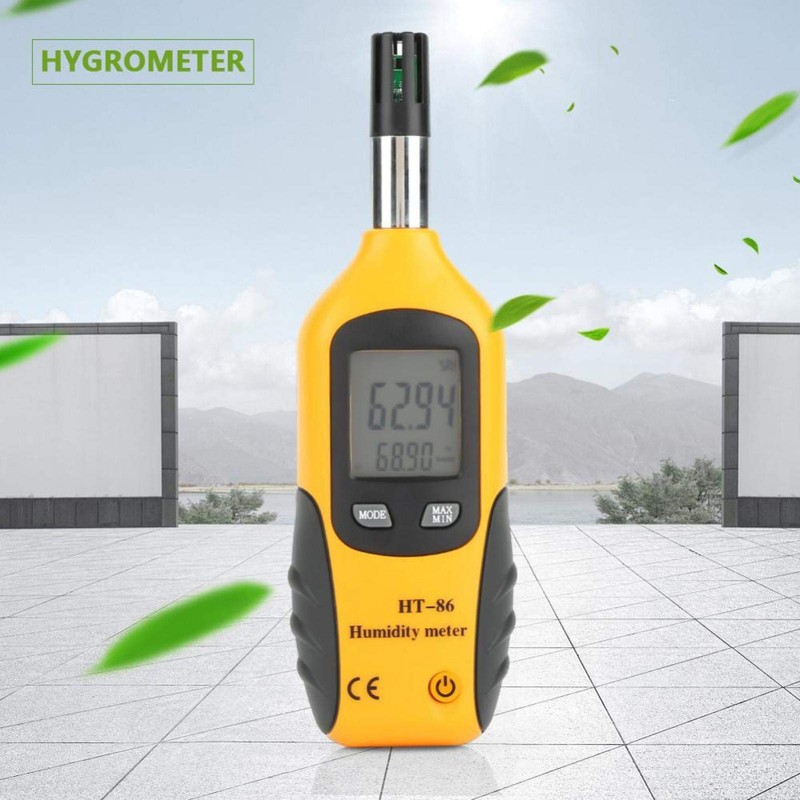 Digital Psychrometer Thermometer Hygrometer with Backlight Thermo hygro Meter Dew