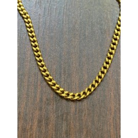 newyorkchain 10" CUBAN CURB LINK CHAIN QUALITY ANKLET BRACELET GOLD PLATED never tarnish