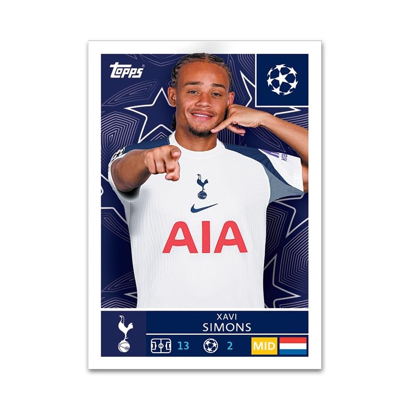 Champions League Stickers 25/26 - Full Box (50 Packets -