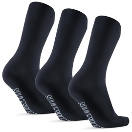 SoukesportsAU Cycling Crew Socks 3-Pack Bicycle Bike Socks Breathable Cushion Running For Men & Women One Size