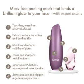 GESKE | SmartAppGuided™ Touchless Magnetic Peeling Mask 5 en 1 | Mascarilla magnética | Elimina impurezas | mascarilla | Limpieza de poros | Cuidado para mujeres y hombres | Máscarillas faciales