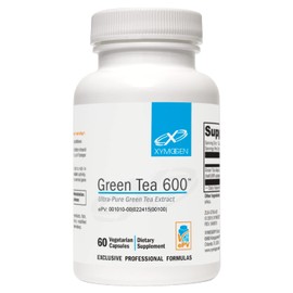 XYMOGEN XYMOGEN Green Tea 600 - Ultra Pure Green Tea Extract Capsules - Immune Support Supplement - Supports Heart Health + Brain Health - Gluten Free, Vegan, Non GMO (60 Capsules)