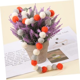 Alipis Ball Garland Wool Garland Tassel Trim Felt Pom Garland Party Garland Christmas Decor Wedding Decorations Tissue Pom Pom Garland Handmade Pom Balls Decor Children's Room Props