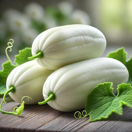 22Day Seeds: Seeds Cucumber White Angel F1 Open-Pollinated/Indoor / 50 Days/Non GMO/Hybrid