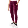 Zac & Rachel womens Velour Rib Knit Jogger With Drawstring