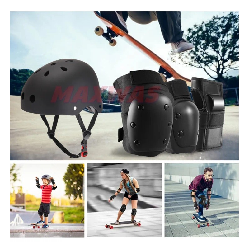 Coderas Rodilleras Protección Casco Patinaje Para Niño,kit 8