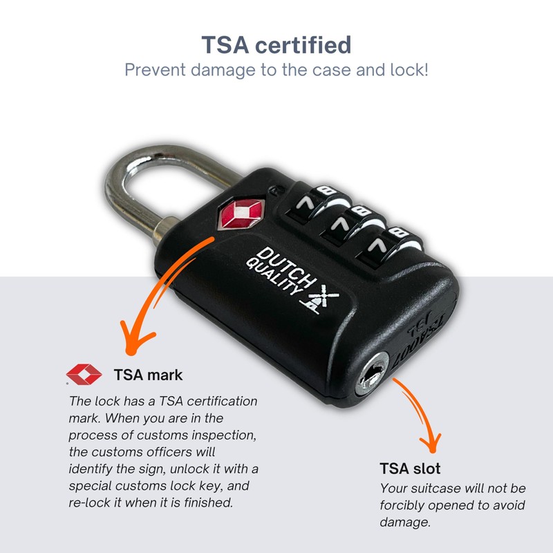 Suitcase Lock - Set of 3 - TSA Travel Lock