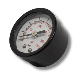 Lumonic I Pressure Gauge 0-16 Bar I 1/8 Inch I Class 2.5 I Rear Connection I Diameter 40 mm I Pressure Gauge I for Compressed Air and Water