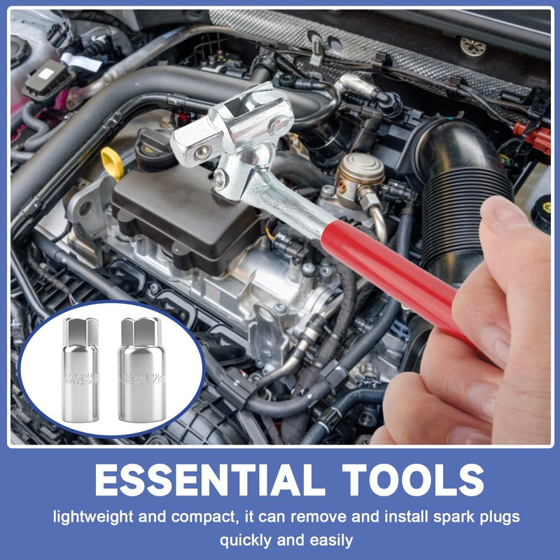 Spark Plug Wrench, Spark Plug Socket Set with 5/8" (6mm)