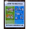 New York City Recycle Sign (White, Rust Free, Aluminium Sign,