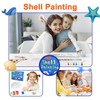 DSYZWEE Shells Painting Children's Set, 12 Pieces Shell for Crafts,