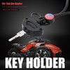 TQROBN Key Holder for CAN AM Spyder, Key Cover w/Metal
