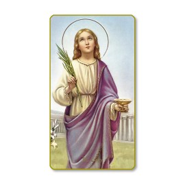 St. Lucy Paper Holy Cards 2"x4" Blank Back 100-Pack