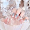 HAPVITAL 24 Pieces Popular Nail Tips, False Nail Tips, 3D