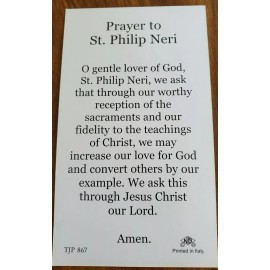 'Prayer to St. Philip Neri' prayer cards (pack of 4)