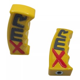Custom Can Am XMR Shifter Yellow Red Gray Polymer 4" Shift Knob