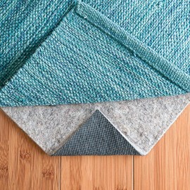 RUGPADUSA - Dual Surface - 2'6" x 8' - 1/4" Thick - Felt + Rubber - Non-Slip Backing Rug Pad - Safe for All Floors