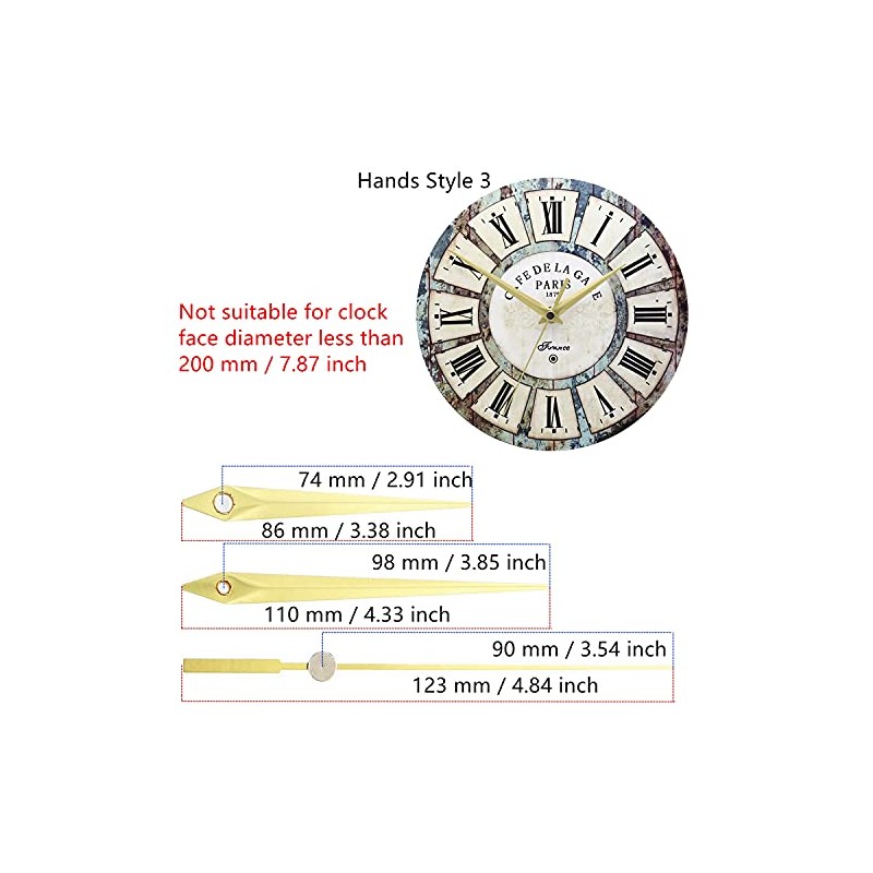 TIKROUND Youngtown 12888 Snap in Type 4.5mm Hour Shaft Length