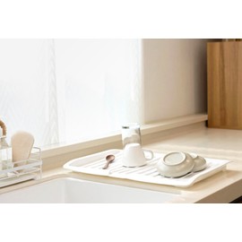 Changsin Kitchen Utility Draining Board｜Light Weight, Space Efficient, Water Drain (White) 2020 New Version
