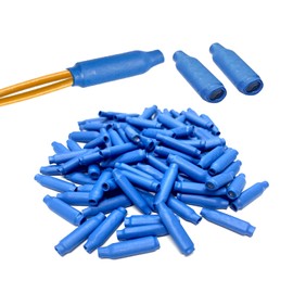 Low Voltage Wire Connectors - B Connectors Silicone Filled Wet B Gel Telephone Alarm Wire Crimp Bean Type Splice for Low Voltage Application, Blue (100Pcs)
