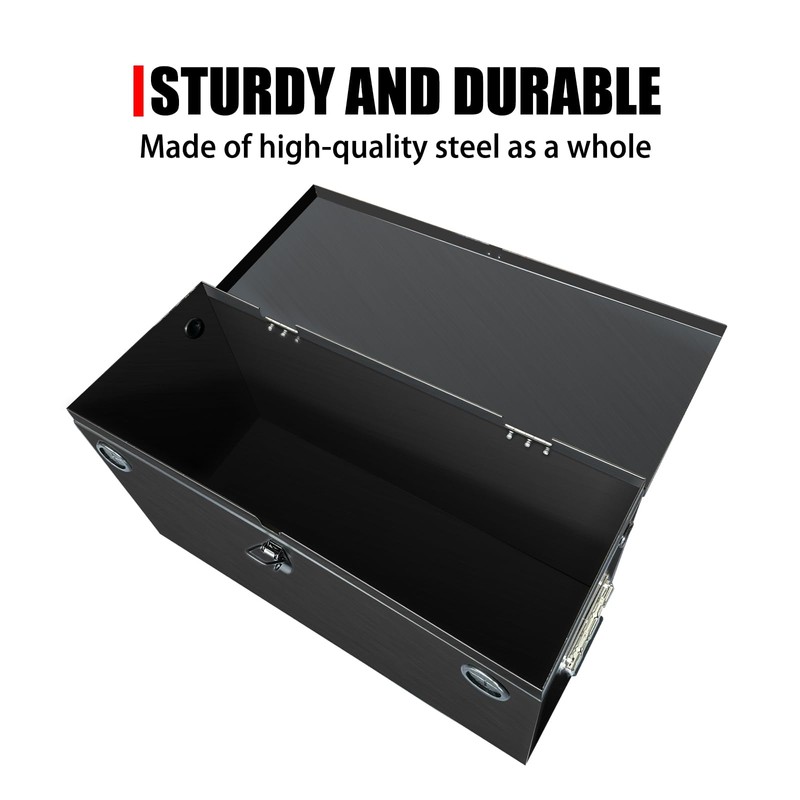 Peastorm Trailer RV Marine Battery Box - 12V Waterproof Steel