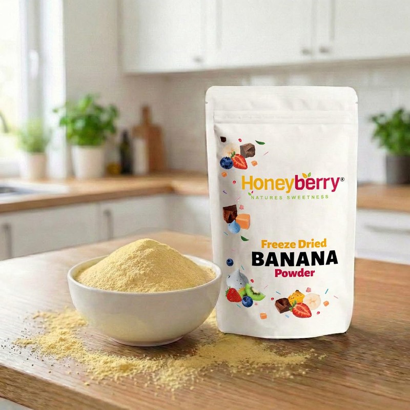 Freeze Dried Banana Powder 100g - No Added Sugar, 100%