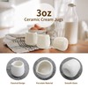 12Pack 3 oz Mini Cream Pitcher, Mini Ceramic Cream Pitcher,