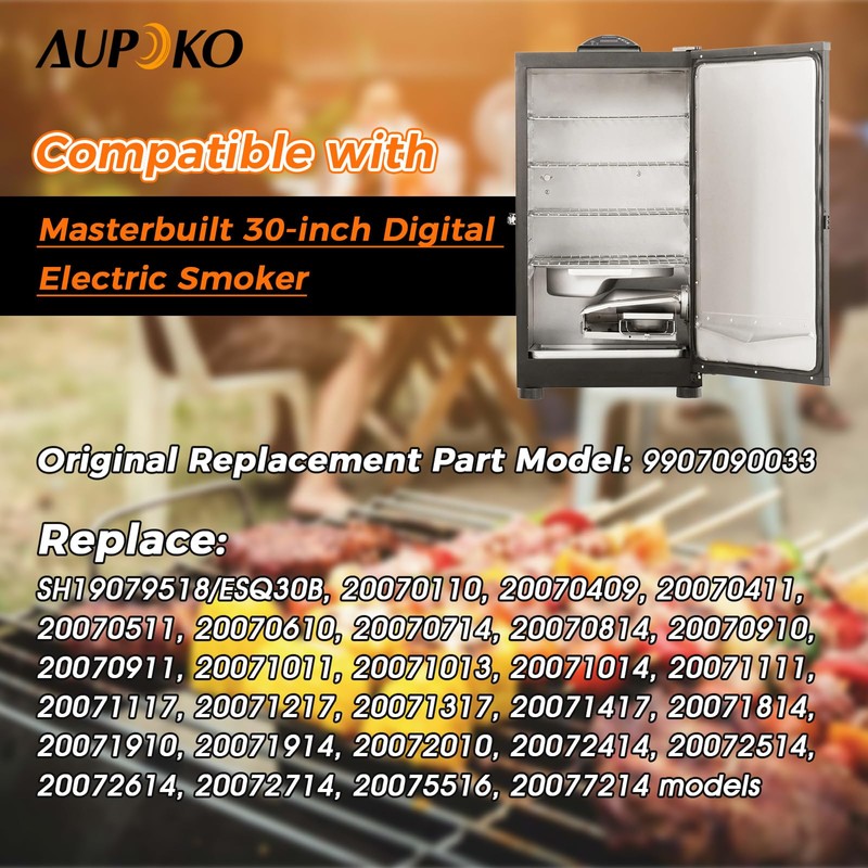 Aupoko Heating Element 9907090033, 800W 220-230Volt Grill Heating Tube Replacement