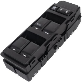 BlueStars 4602780AA Driver Side Power Master Window Switch - Fit for Chrysler 200 300 Sebring, Dodge Avenger Caliber Charger Magnum, Jeep Compass Patriot, Mitsubishi Raider - with 1 Single AUTO