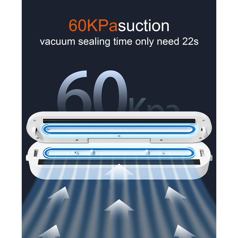 Digital Timer Vacuum Sealer for Food - Automatic Sealer Machine