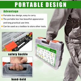 200PCS 304 Stainless Steel Hose Clamp Kit & Thumb Screw Hose Clamp Assortment, 1/4"-2"(6-51mm) Hose Clamps Stainless Steel Adjustable,Worm Gear Hose Clamps Kit for Automotive,Radiator Pipe,Plumbing