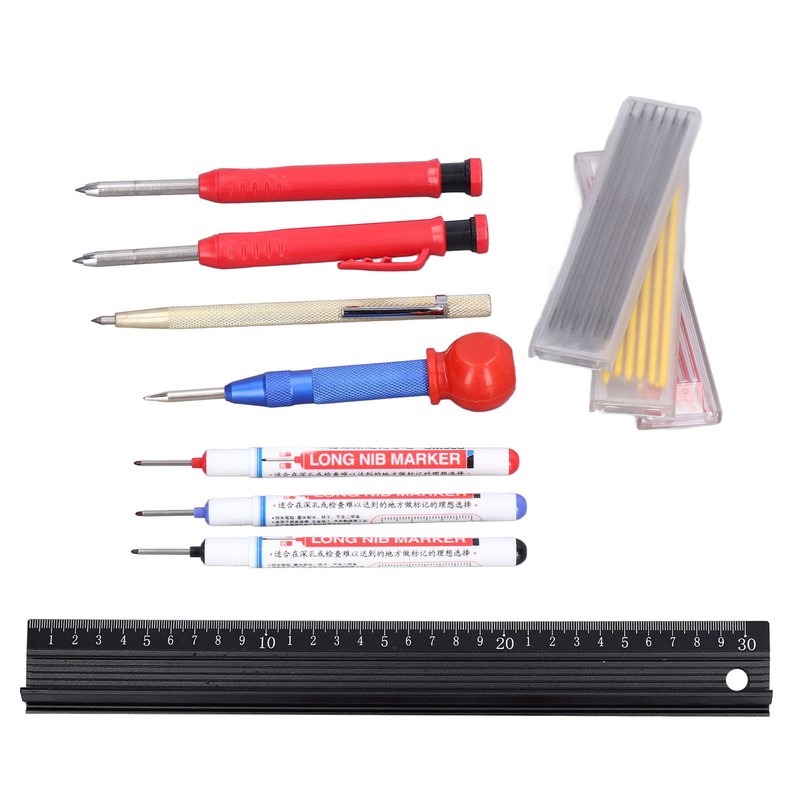 Center Punch Marking Scribing Pen Refill Hole Positioning Tool Set
