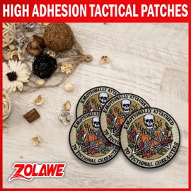 Zolawe Emocionalmente adherido a parche de personajes ficticios, parches de bordado para ropa, mochilas, sombreros, bolsas de jeans, parches bordados, parches para planchar para los amantes de los