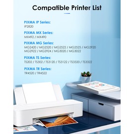 PG-243/ CL-244 Ink Multi Pack Replacement for Canon 243 and 244 Ink Cartridges Compatible to Canon Pixma TR4520 TR4522 MG2522 MG2520 MX490 MX492 TS3322 TS202 TS302 Printers (1 Black, 1 Tri-Color)