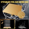 10'' Square Rain Shower Heads with Handheld, High Pressure Shower