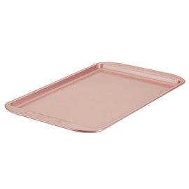Farberware Nonstick Bakeware, Nonstick Cookie Sheet / Baking Sheet - 10 Inch x 15 Inch, Rose Gold Red