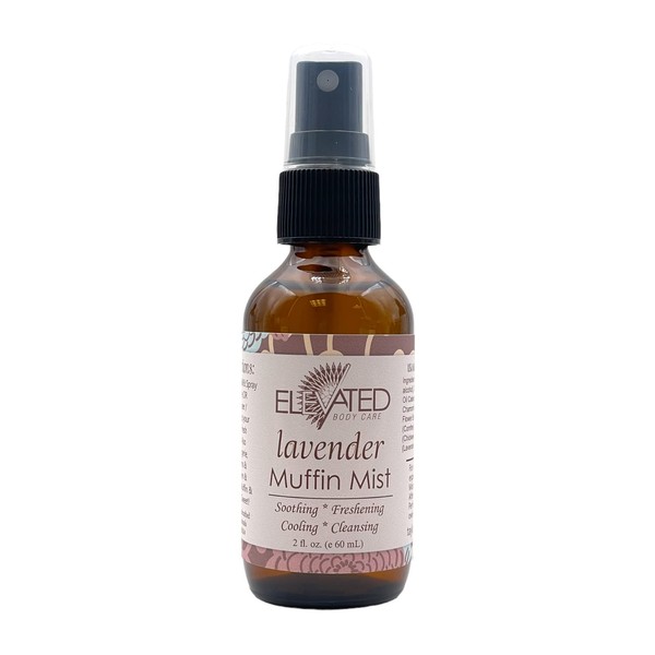 Elevated (by Taylor's) Muffin Mist - All Natural Feminine Spray - Soothing, Freshening, Cooling - Made in USA! … (Lavender)