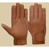 Horse Riding Gloves All Leather Brown & Black Premium Quality
