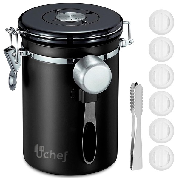U Chef Recipiente de Café de Acero Inoxidable, Bote para